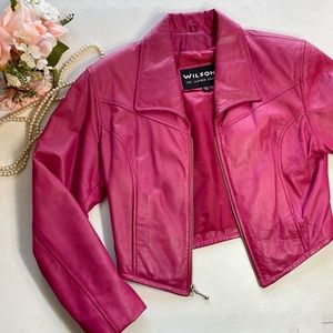 Barbie Pink Genuine Leather Jacket